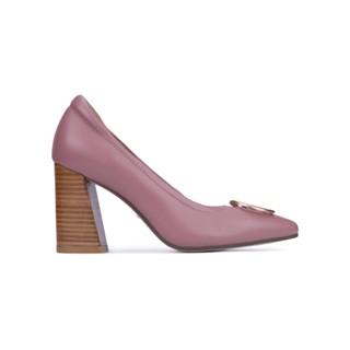 SHU CELEB HEELS 3.5" SIGNET ON RETRO - SOFT BERRY รองเท้าส้นสูง