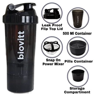 แก้วเชค ไบโอวิต แก้วเชคโปรตีน biovitt Shaker 500 ml. กระบอกเชค เขย่าเวย์ โปรตีน