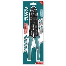 TOTAL คีมตัด ปอก ย้ำ สายไฟ รุ่นTHT15101 ขนาด 10นิ้ว 254 mm. Wire stripper