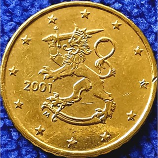 เหรียญ​ยูโร​ ฟินแลนด์​ Finland, 10 Euro Cent,​ใช้แล้ว, #​2120