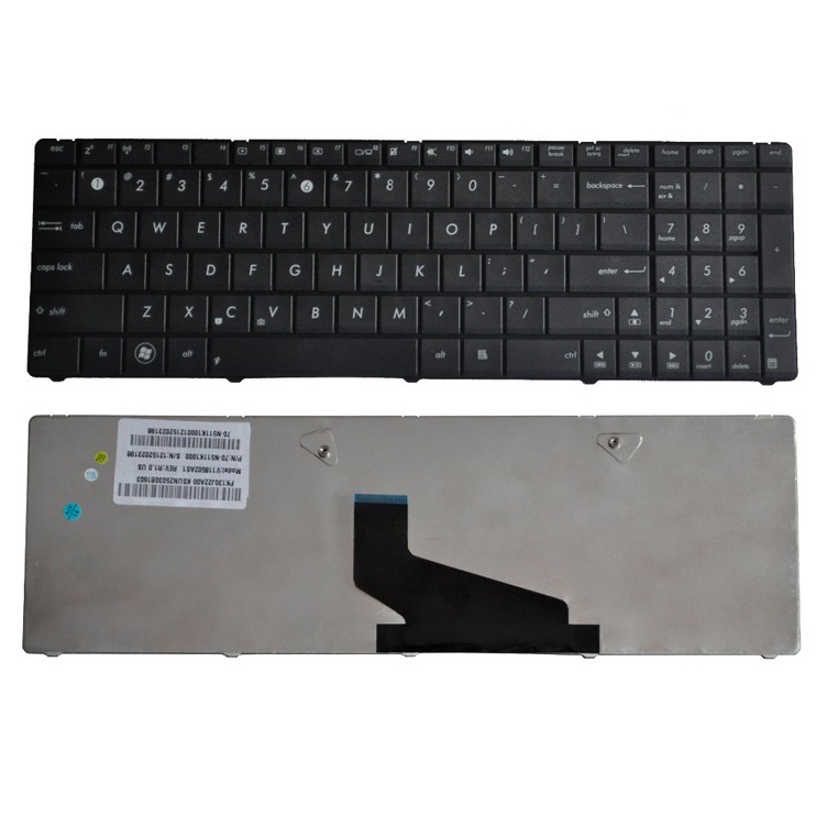 Asus X53 X53B X53U X54H K53 A53 N60 N61 N71 N73S N73J P52 P52F P53S A52J คีย์บอร์ด
