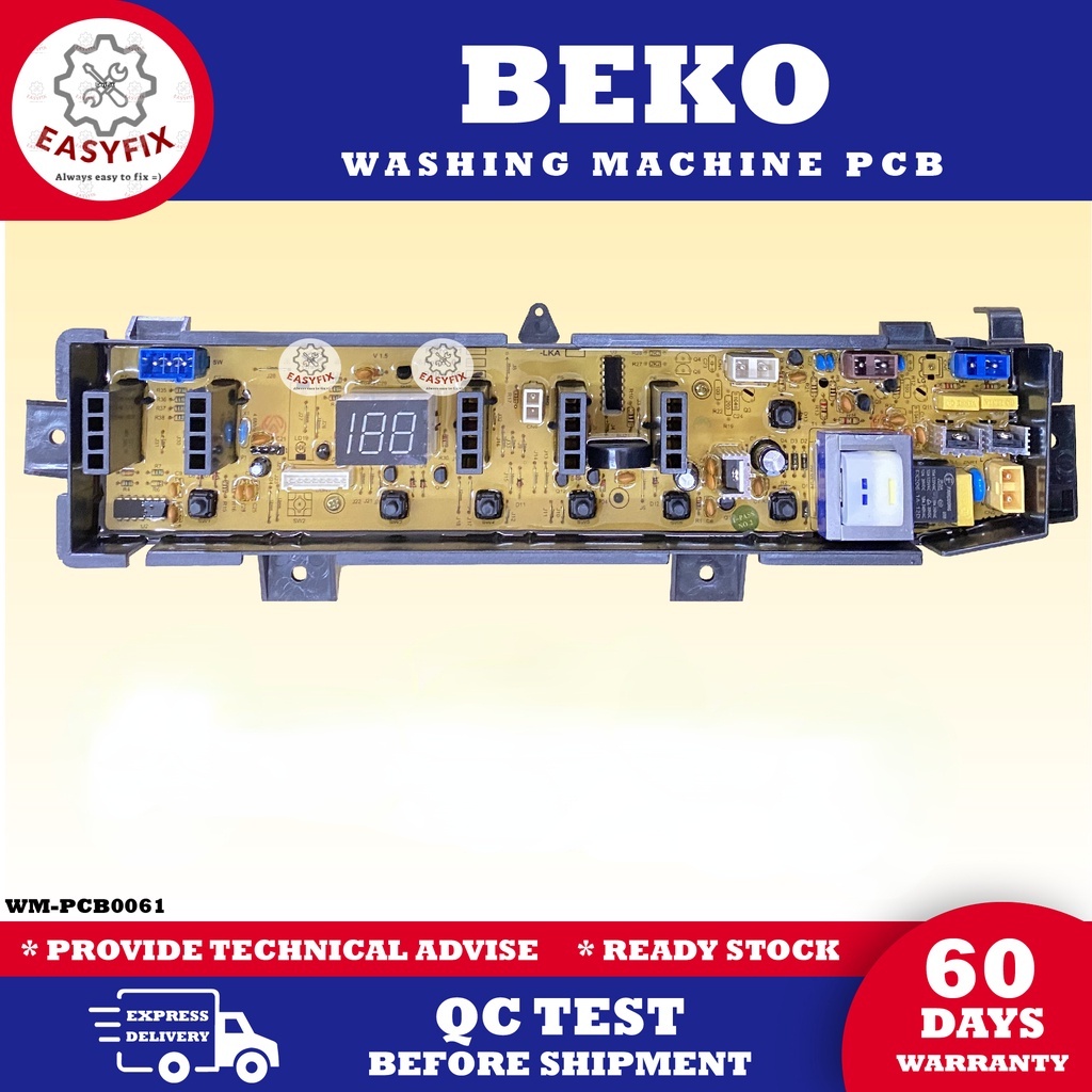 Beko เครื่องซักผ้า PCB BOARD WTL110019S WTL11019s (บอร์ดควบคุม / บอร์ด PCB)