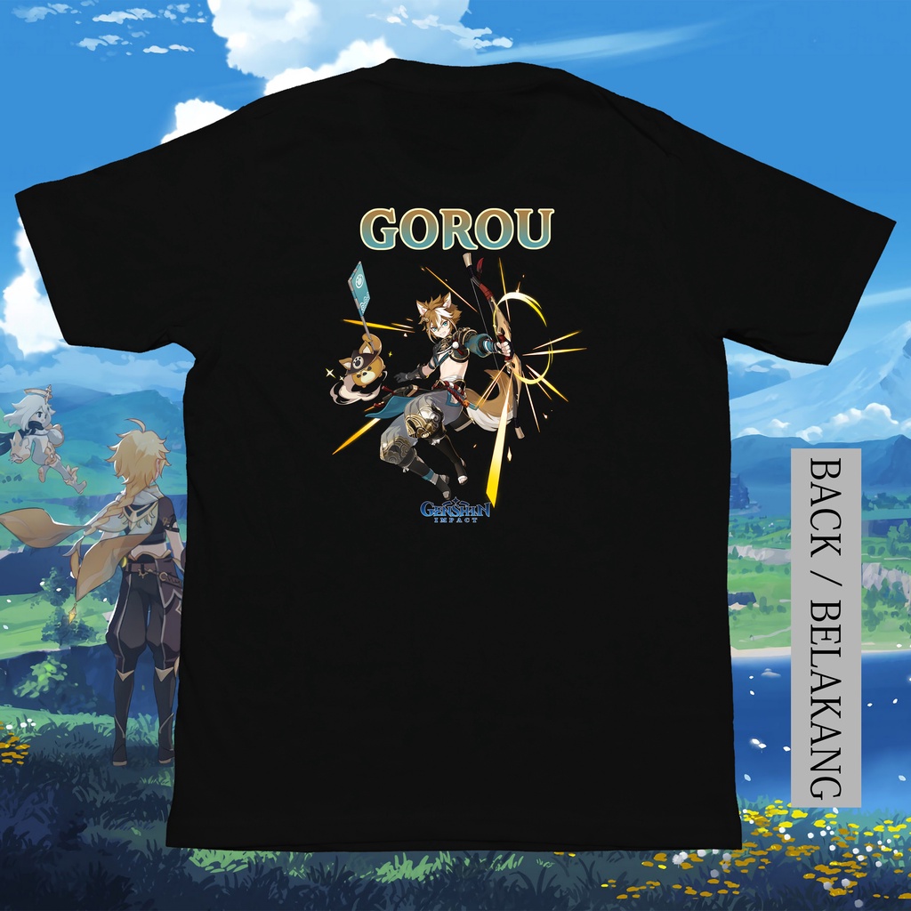 เสื้อยืด Genshin Impact (GOROU) "ผู้ใหญ่และเด็ก"