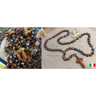 สายประคำ คาทอลลิก สายประคำแม่พระ ITALY สายประคำไม้ ลูกประคำ Catholic Rosary คริสต์ พระแม่มารีย์ สร้อยคอ