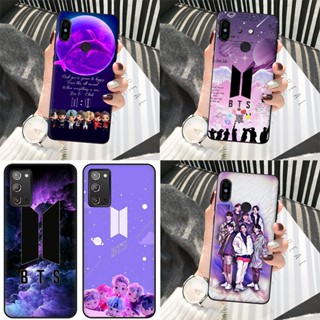 เคสโทรศัพท์มือถือแบบนิ่ม TPU ลายโลโก้ Bts สีม่วง 22Mia สําหรับ Samsung A11 A31 A41 A51 A81 A91 M31 A21S A73 A82