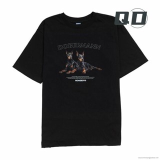 QD HOMEBOY เสื้อยืดผู้ชายลาย DOBERMAN