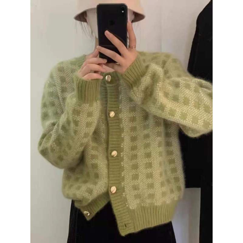 MA เสื้อกันหนาวคาร์ดิแกน แขนยาว ผ้าถัก ใส่สบาย สไตล์เกาหลี แฟชั่นฤดูใบไม้ผลิ สําหรับผู้หญิง 2022