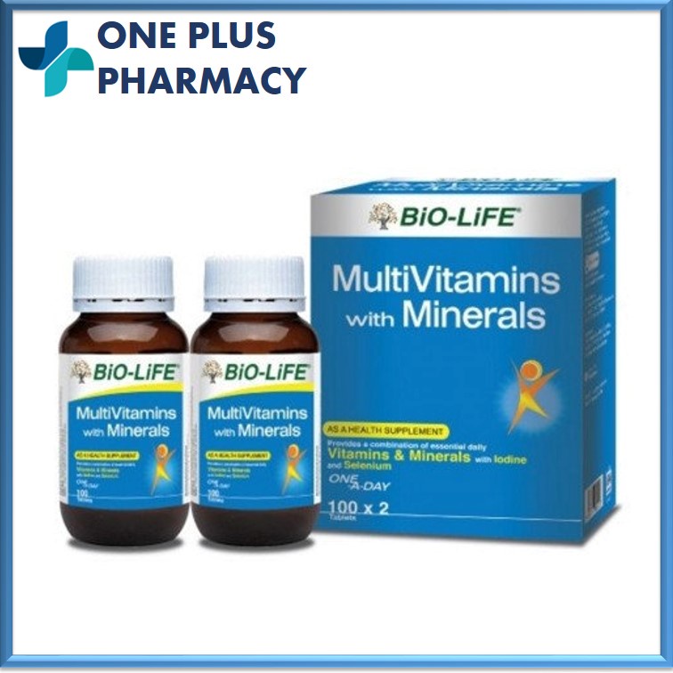 Bio-Life Multivitamins with Minerals 100s / 2x100s [EXP 05/2027]