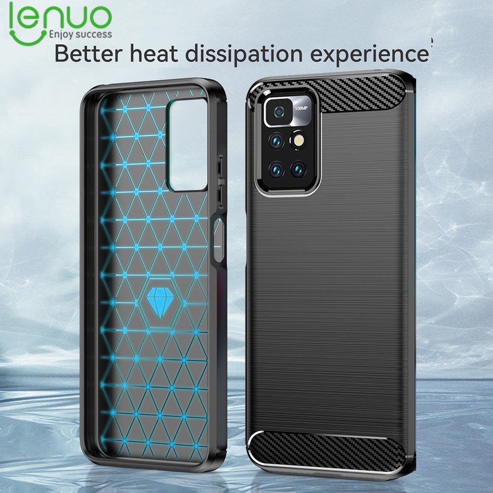 Lenuo เคสโทรศัพท์มือถือ คาร์บอนไฟเบอร์ ผิวด้าน บางมาก กันกระแทก สําหรับ Redmi Note 11S Note 10S Note 10 11 9S 9 8 7 Pro 4G 10 Pro 5G