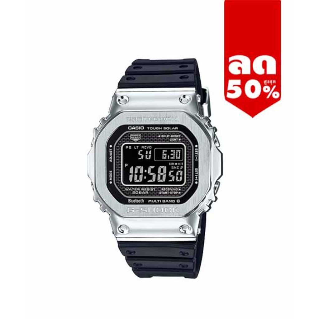 CASIO G-SHOCK พร้อมส่ง นาฬิกาข้อมือ นาฬิกากันน้ำ นาฬิกาของแท้ ประกันศูนย์ CMG 1 ปี ผ่อน0%รุ่น GMW-B5000-1 นาฬิกาสีดำ
