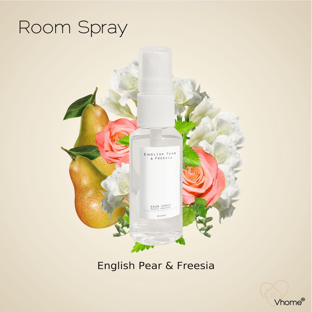 Room Spray ขนาดพกพา สเปรย์น้ำหอม ปรับอากาศ กลิ่น  English Pear & Freesia 35 ml น้ำหอมปรับอากาศ น้ำหอมในห้อง