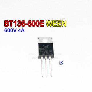 TRIAC ไตรแอก BT136-600E WEEN Triac 600V 4A Gate Trigger Current 25mA