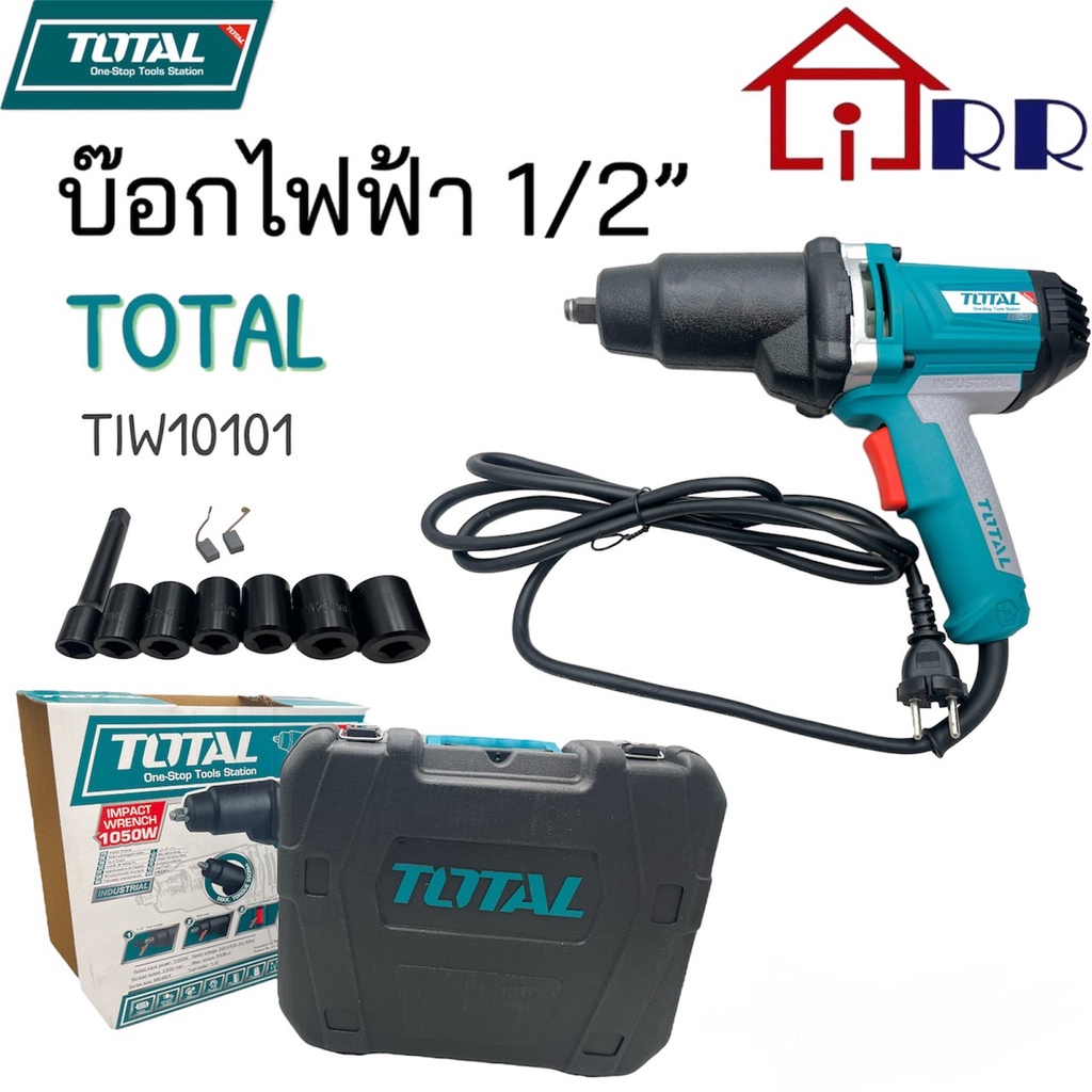 บ๊อกไฟฟ้า 1/2" TOTAL TIW10101 ประแจไฟฟ้า TIW 10101 บ๊อกซ์ กระแทก ประแจ กระแทก ไฟฟ้า