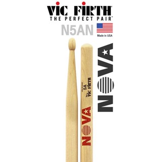 Vic Firth® N5AN ไม้กลอง NOVA 5A Hickory หัวไนลอน ( NOVA Drumsticks )