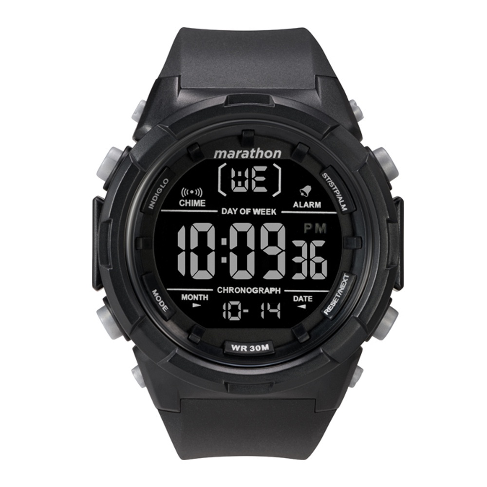 Timex TW5M22300 Marathon นาฬิกาข้อมือผู้ชาย สีดำ