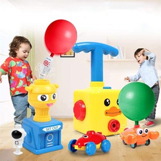 ∈💕 NEW Power Balloon Launch Tower Toy Puzzle Fun Education Inertia Air Power Balloon Car Science Experimen Toy for Chil