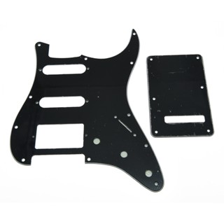 Hs-(พร้อมส่ง) ST Pickguard แผ่นหลัง และสกรู HSS สีดํา 3 ชั้น