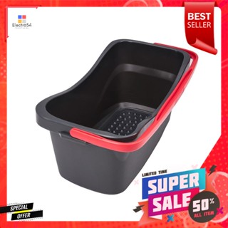 ถังซักม็อบเหลี่ยม VILEDA 11 ลิตร สีดำ/แดงSQUARE MOP BUCKET VILEDA 11L BLACK/RED