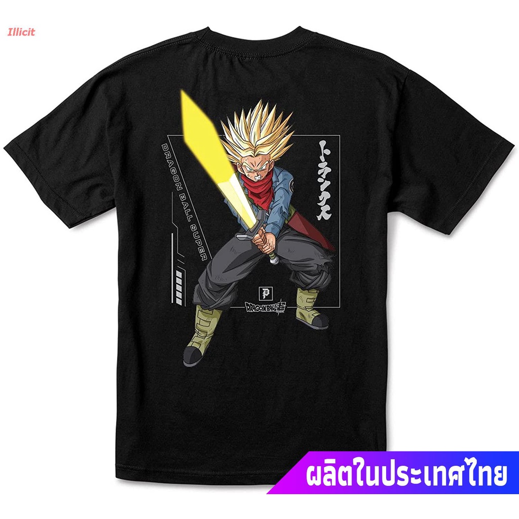 เสื้อยืดยอดนิยม Primitive Skateboards Shirt Dragonball Super Victory Trunks Black Popular T-shirts