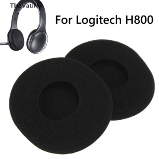 [TheVatifly] แผ่นฟองน้ําครอบหูฟังไร้สาย แบบเปลี่ยน สําหรับ Logitech H800 H 800 1 คู่