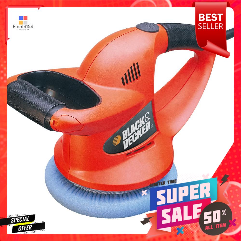 เครื่องขัดสีรถยนต์ BLACK&DECKER KP600 60 วัตต์CAR POLISHER BLACK&DECKER KP600 60W