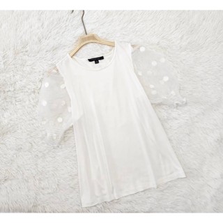 #Marcnewyork เสื้อแขนสั้นแขนซีทรู นางแบบใส่งานจริง