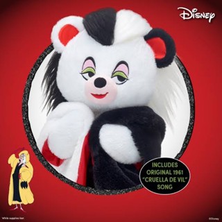 ตุ๊กตาบิ้วอะแบร์ 𝑫𝒊𝒔𝒏𝒆𝒚 𝑪𝒓𝒖𝒆𝒍𝒍𝒂 ดิสนีย์ ครูเอลล่า Cruella De Vil ⭐️Build-A-Bear Workshop⭐️จากอเมริกาแท้ 💯