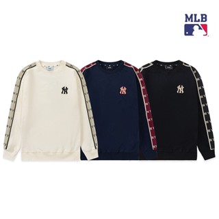 ❤❀ [พร้อมส่ง] ❤ Mlb NY เสื้อกันหนาว คอกลม แขนยาว ผ้าฟลีซ ปักลาย แฟชั่นใหม่ + เสื้อสเวตเตอร์