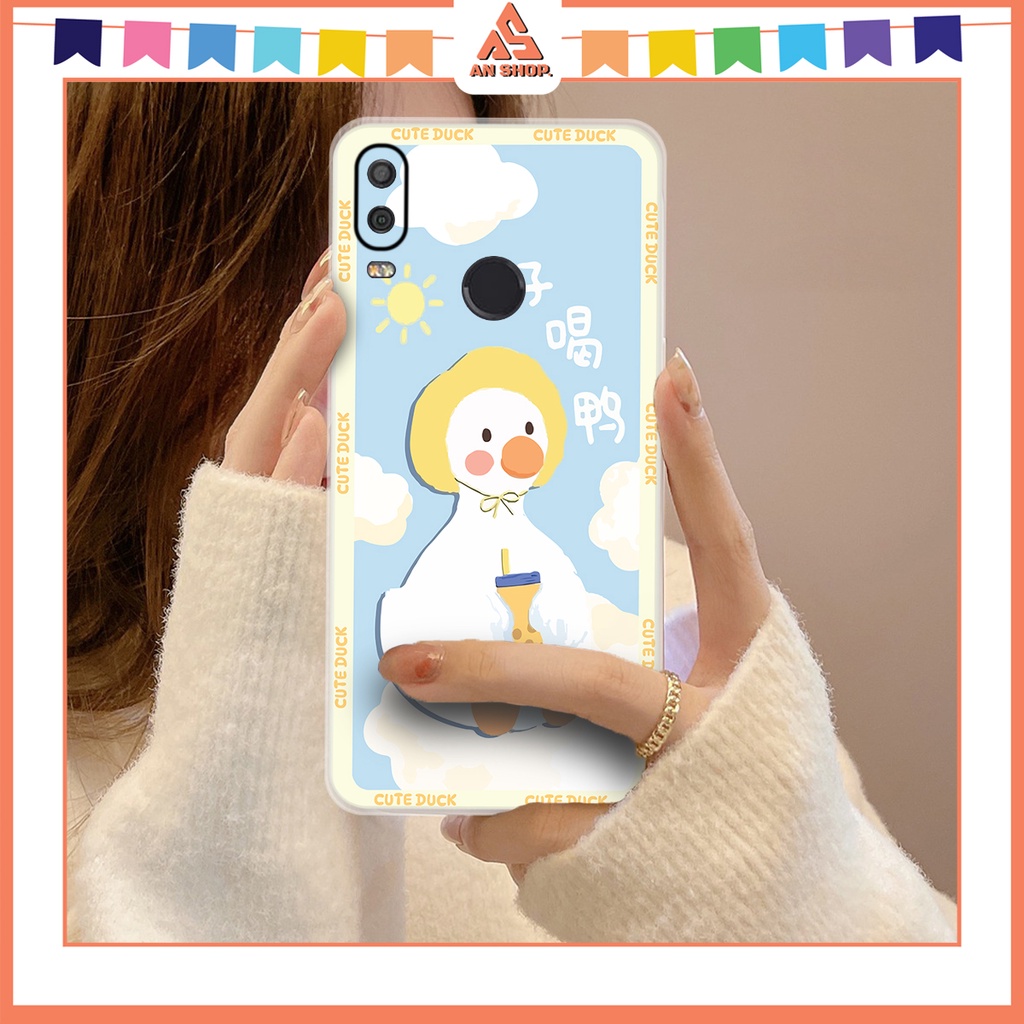 เคสโทรศัพท์สําหรับ Vsmart Active 1 / Active 1 Plus / Active 1+ พิมพ์เป็ดคูเต้น่ารัก