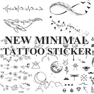 New minimal tattoo แทททูลอกน้ำ ลายเข้าใหม่ น่ารัก พร้อมส่ง