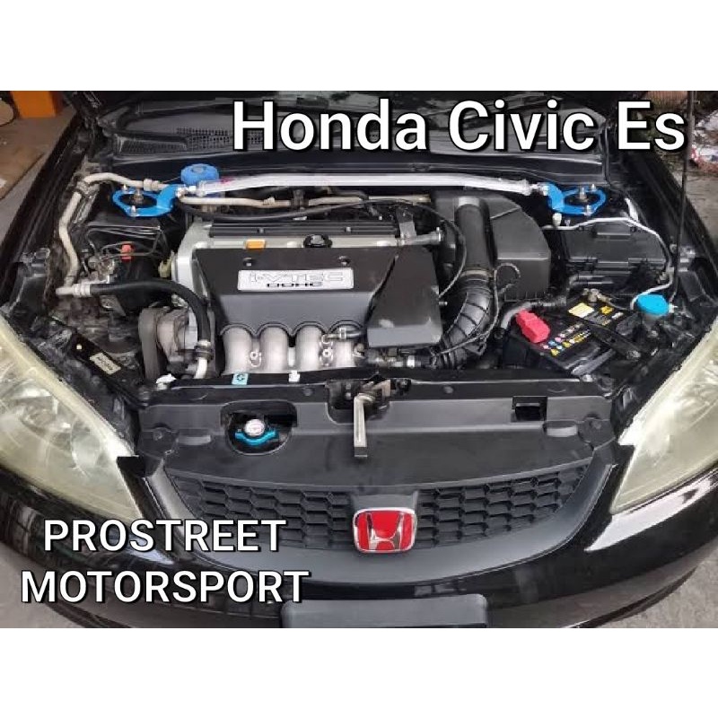 ค้ำโช๊ค  Honda Civic 2001-2005 ES DIMENSION Civic ตาเหยี่ยว คานค้ำ โช็ค ช่วยลดการบิดตัว เพิ่มความแข็งแรง ของตัวถังรถยนต์