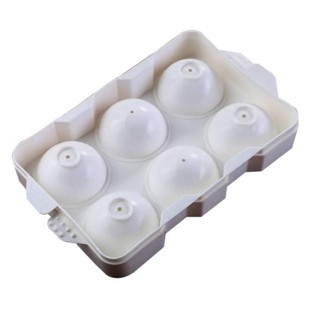 ที่ทำน้ำแข็งทรงกลม ลูกบอลน้ำแข็ง Ice Ball Mould บล็อกทำน้ำแข็งวิสกี้ 6 ลูกใหญ่ ไซส์ 5 ซม. ทำน้ำแข็งก้อนกลม พิมพ์พลาสติกท