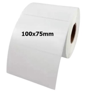 100x75mm (500แผ่น) สติ๊กเกอร์ความร้อน เทอร์มอล (ไม่ต้องใช้หมึก) สติ๊กเกอร์ดวงเปล่า เหมาะกับฉลากยา ฉลากยาน้ำ