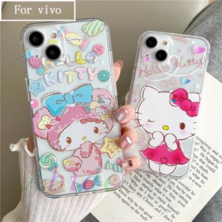 เคสโทรศัพท์มือถือ แบบนิ่ม ลายคิตตี้ สําหรับ Vivo Y11 Y93 Y95 S1 pro