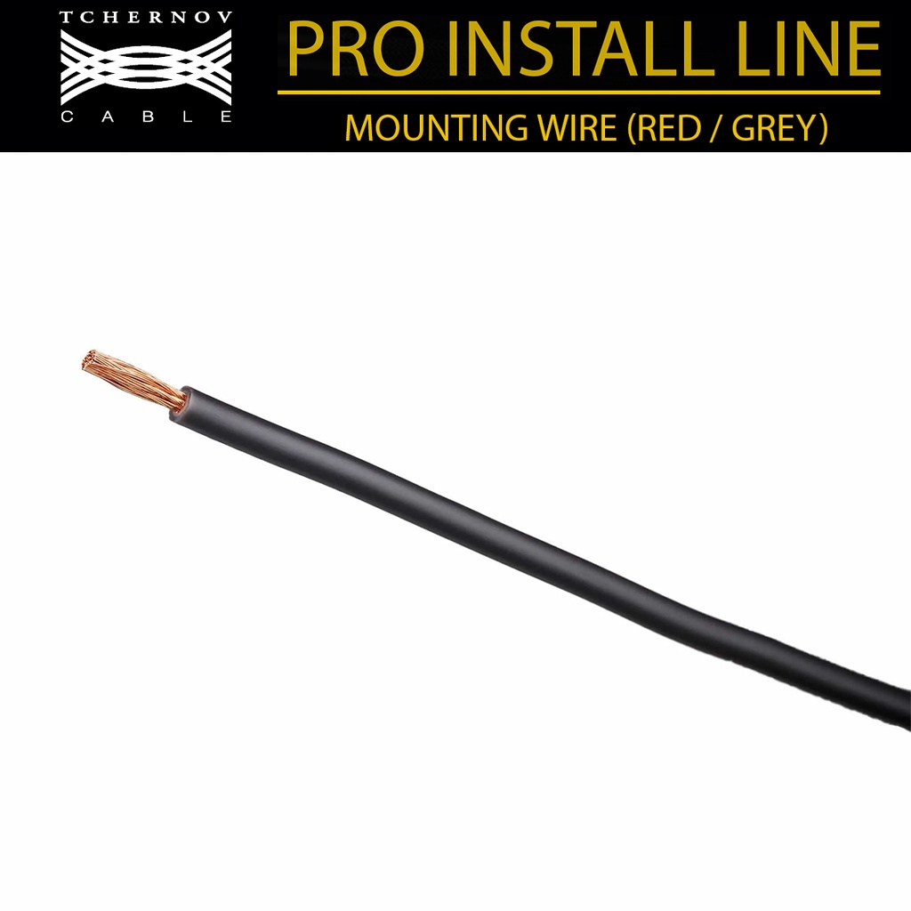สาย WIRE Tchernov Cable MOUNTING WIRE GREY COLOUR สายเปล่าตัดแบ่งราคาต่อเมตร / ร้าน All Cable
