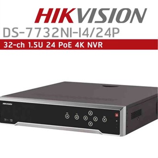 Hikvision DS-7732NI-I4/24P 32CH 24PoE 4SATA H.265+ Plug&amp;Play 4K NVR 12MP HDMI by I.D. Supply