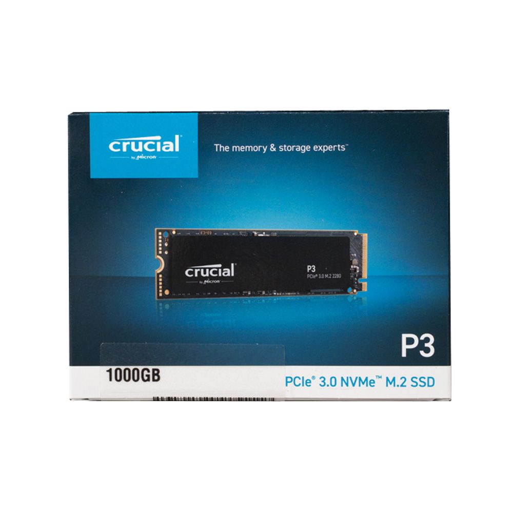 SSD Crucial P3 500 Go NVMe PCIe M.2 - 3500 Mo/s Lecture - Neuf Sous Blister
