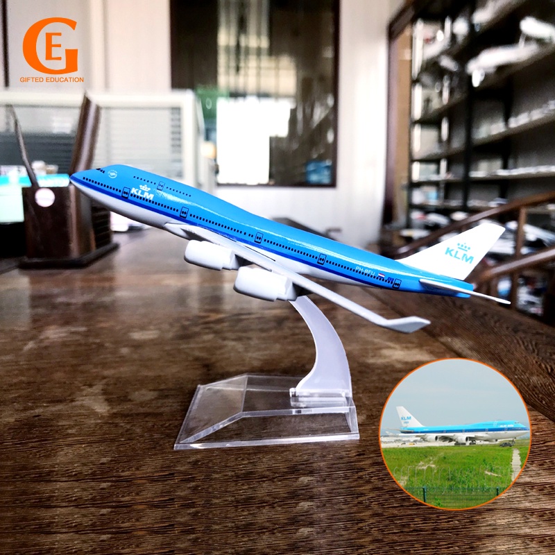 ✘KLM Dutch Airlines Boeing B747 Aircraft Model Diecast Metal Simulation Airliner Alloy Plane Airplan