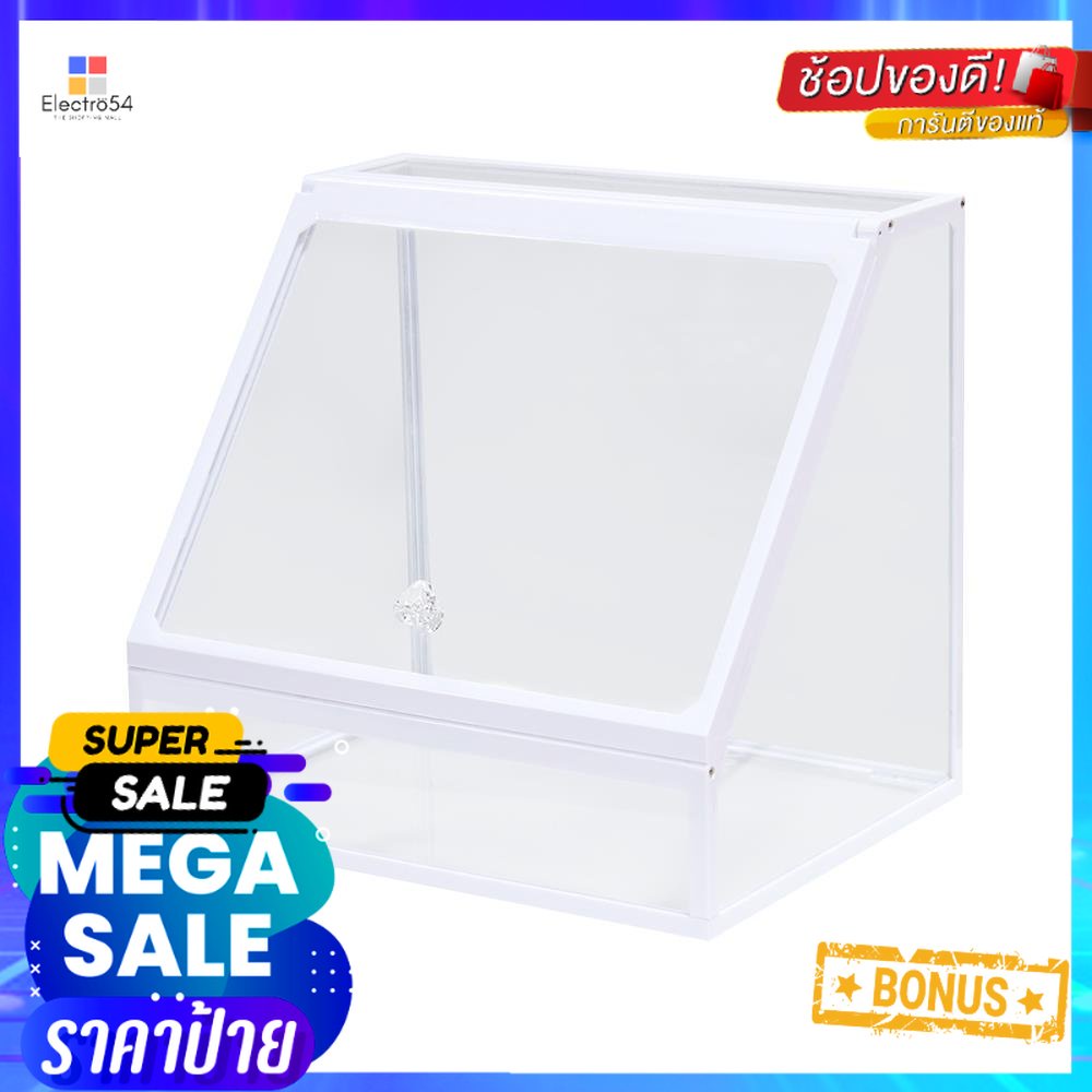 อุปกรณ์จัดเก็บเครื่องสำอาง STACKO W9002 26x19.5x24 ซม. สีขาวMAKEUP ORGANIZER STACKO W9002 26X19.5X24