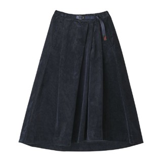 Gramicci กระโปรงผู้หญิง รุ่น CORDUROY TALECUT SKIRT DARK NAVY