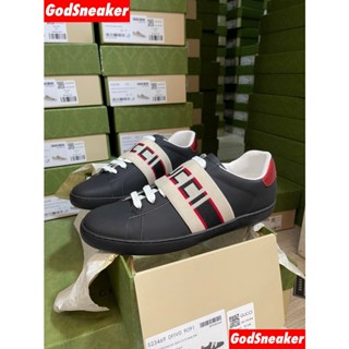 [ พร้อมส่ง ] Gu*ci Ace Stripe Black Size 40 - 45 [ ORI ]