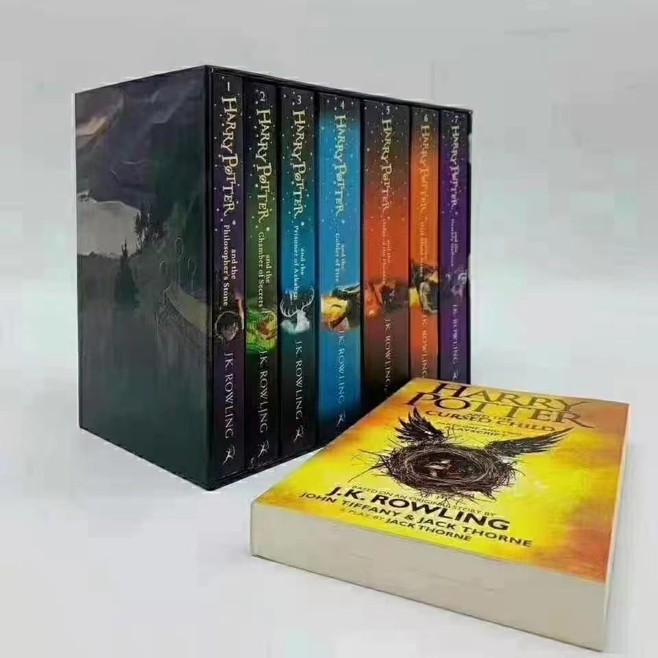 หนังสือ 8 เล่ม / ชุดสะสม Harry Potter หนังสือนวนิยายต่างประเทศหนังสือนิทานภาษาอังกฤษสำหรับเด็กหนังสืออ่านภาษาอังกฤษสำหรั