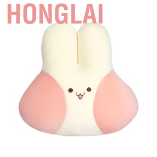 Honglai Car Headrest Pillow Blush Bunny Soft Skin Friendly Cute Cartoon Seat Cushion for Automobile