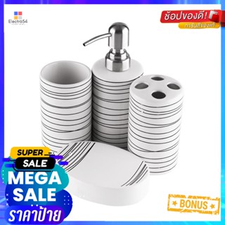 กระปุกห้องน้ำเซรามิก B30231CERAMIC SOAP DISPENSER SET MOYA B30231