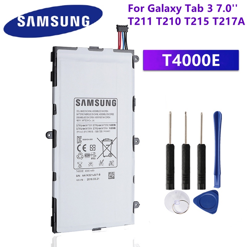 Samsung Original Battery T4000E For Galaxy Tab 3 7.0" T210 T211 SM-T215 GT-P3200 P3210 Replacement Batteries Tablet