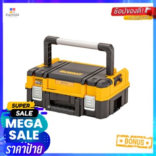 กล่องเครื่องมือ แบบสองด้ามจับ TSTAK DEWALT 30 กก. สีดำ/สีเหลืองTOOL STORAGE BOX WITH DOUBLE HANDLE DEWALT TSTAK 30KG BLA