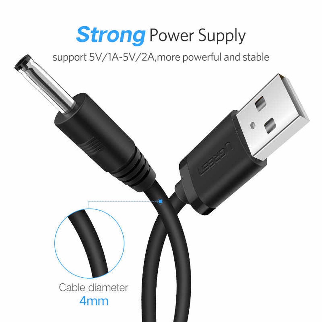 USB to DC3.5mm charging cable - 5V