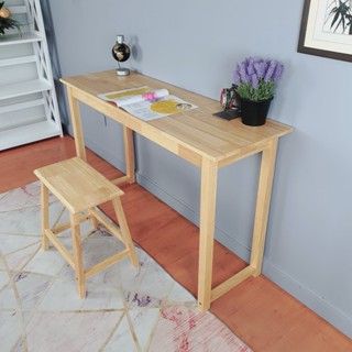 โต๊ะบาร์ โต๊ะทรงสูง Evergreen-Furniture Bar Table TC-1247 ทำจากไม้ยางพารา(ราคานี้เฉพาะโต๊ะ)