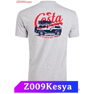 Z009Kesya เสื้อยืดสีพื้นไซส์ใหญ่ Costa Del Mar Mens Price Scout Ss T-shirt - Gray Premium - S sale Costa Del Mar คอสต้า