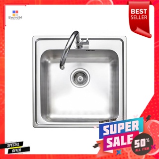 ซิงค์ฝัง 1หลุม MEX DLS50B สเตนเลสBUILT-IN SINK 1B MEX DLS50B STAINLESS STEEL